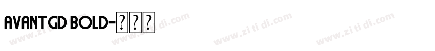 AVANTGD Bold字体转换